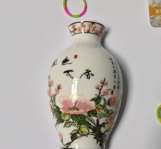 外贸 创意 国色天香陶瓷花瓶冰箱贴 特色时尚小礼产品,图片仅供参考