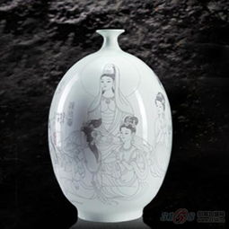 华光陶瓷产品推荐 大作坊艺术瓷系列 刻瓷艺术瓶 华光瓷瓶